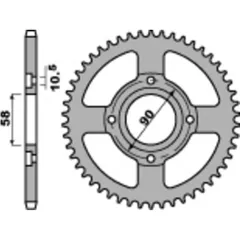 PBR Standard Stahlritzel hinten 279 - 520 für Honda CA125, CB250, MTX125 KTM 200DUKE 279.41.C45