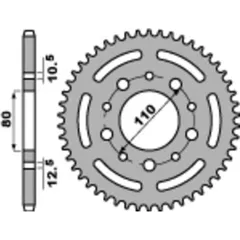 PBR Standard Stahlritzel hinten 4350 - 525 für Honda, Triumph, Yamaha 4350.45.C45
