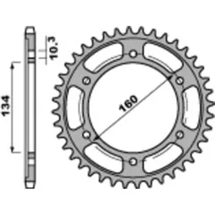 PBR Standard Stahlritzel hinten 4405 - 525 für Honda CBR1000RR, CBR600F, CBR600RR 4405.42.C45