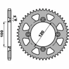 PBR Standard Stahlritzel hinten 798 - 428 für Suzuki RM80, RM85 Yamaha YZ80, YZ85 798.50.C45