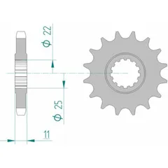 AFAM Standard Stahlritzel vorne 21602 - 530 für Yamaha FZ750, FZ6600, FZ6600S2
