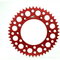 RENTHAL Aluminium Ultra-Light Self-Cleaning Rear Sprocket 154U - 520 for Honda CR125R, CR250R, CR500R Beta RR2502TENDURO, RR3504TENDURO, RR3904TENDURO 154U-520-49GRRD