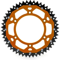 ART Dual-components Aluminium/Steel Ultra-Light Self-Cleaning Rear Sprocket 895 - 428 for Husqvarna TC85 KTM 85SX ART-895-49-ORANGE