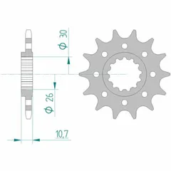 AFAM Racing Stahlritzel vorne 21804 - 520 für Yamaha YZF-R1 21804-16