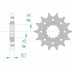 AFAM Standard Stahlritzel vorne 21805 - 525 für Yamaha YZF-R1
