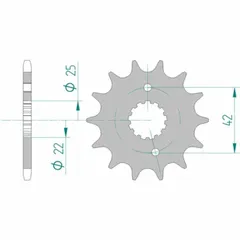 AFAM Standard Stahlritzel vorne 22304 - 520 für Suzuki RG250GAMMA