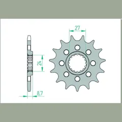 AFAM Standard Stahlritzel vorne 22902 - 520 für Suzuki GSX-R1000