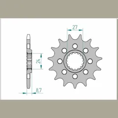 AFAM Standard Stahlritzel vorne 22902 - 520 für Suzuki GSX-R1000 22902-16