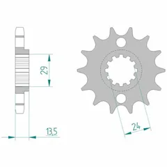 AFAM Standard Stahlritzel vorne 24801 - 630 für Kawasaki GPZ1100, Z1000