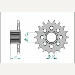 AFAM Standard Stahlritzel vorne 37601 - 525 für Aprilia MANA850