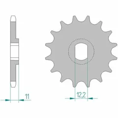 AFAM Standard Stahlritzel vorne 55201 - 428