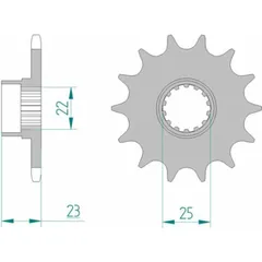 AFAM Standard Stahlritzel vorne 58500 - 520 für Gilera RC600, SATURNO500, XRT600