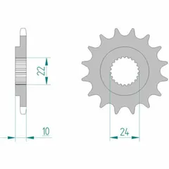 AFAM Standard Stahlritzel vorne 61301 - 520 für BMW, Aprilia, Husqvarna 61301-14