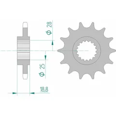 AFAM Standard Stahlritzel vorne 61600 - 525 für Aprilia ETV1000CAPONORD, RST1000FUTURA, RSV1000