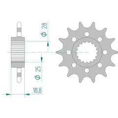 AFAM Standard Stahlritzel vorne 61601 - 520 für Aprilia RSV1000
