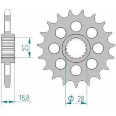 AFAM Standard Stahlritzel vorne 61602 - 525 für BMW F800R, F800S, F800ST