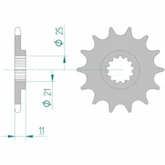 AFAM Standard Stahlritzel vorne 70600 - 520 für Laverda FORMULA750, SPORT750, STRIKE750