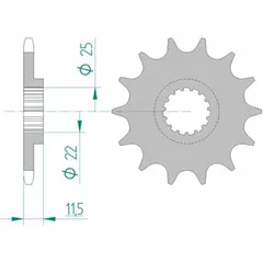 AFAM Standard Stahlritzel vorne 73303 - 520 für KTM 350EXC, 400DUKE, 450RALLY Husqvarna 701ENDURO, 701SUPERMOTO, SVARTPILEN701 73303-14