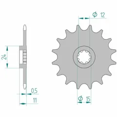 AFAM Standard Stahlritzel vorne 94100 - 415 für Aprilia AF150