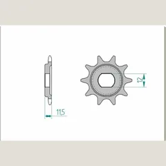 AFAM Standard Stahlritzel vorne 94123 - 420 für KTM 50SX, 65SX
