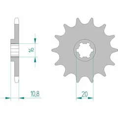 AFAM Standard Stahlritzel vorne 94213 - 520