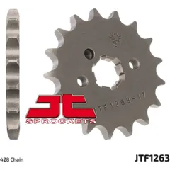 JT SPROCKETS Steel Standard Front Sprocket 1263 - 428 for Yamaha, Rieju, Beta
