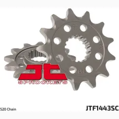 JT SPROCKETS Selbstreinigendes Stahlritzel vorne 1443 - 520 für Suzuki RM-Z450