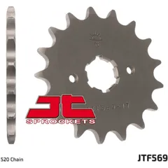 JT SPROCKETS Steel Standard Front Sprocket 569 - 520 for Yamaha DT400, IT250, RD250 Kawasaki KDX200, KDX220, KDX250 JTF569.14