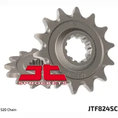JT SPROCKETS Selbstreinigendes Stahlritzel vorne 824 - 520 für Husqvarna CR250, SM610, SMR450 Hyosung TE450RAPIER JTF824.14SC