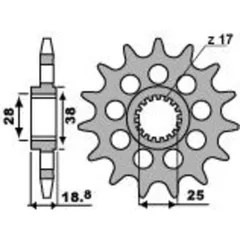 PBR Racing Standard Stahlritzel vorne 2194 - 520 für Aprilia RSV4, RSV41100ABS, TUONO1000