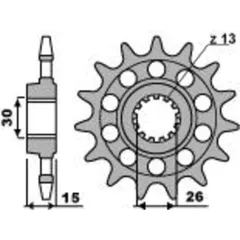 PBR Racing Standard Stahlritzel vorne 2199 - 520 für BMW HP4, HP4RACE, S1000R 2199.16.18NC