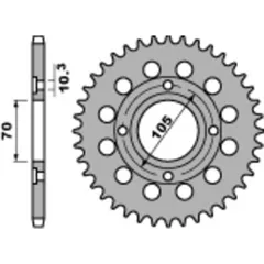 PBR Standard Stahlriztel vorne 278 - 530 für Honda CB350, CB360, CB400
