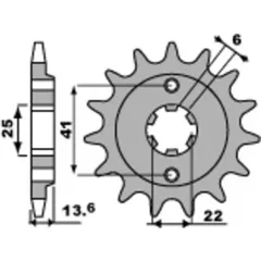 PBR Standard Stahlriztel vorne 293 - 525 für Honda XL600V