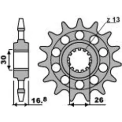 PBR Racing Standard Stahlritzel vorne 347M - 520 für Honda CB600FHORNET, CB900FHORNET, CBR1000RR