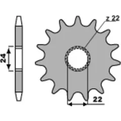 PBR Standard Stahlritzel vorne 406 - 520 für Aprilia AF1125, CLASSIC125, ETX125 406.14.18NC