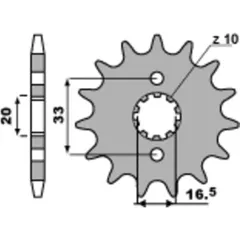 PBR Standard Stahlritzel vorne 430 - 520 für Kawasaki KX250F Suzuki RM-Z250