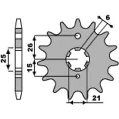 PBR Standard Stahlritzel vorne 509 - 530