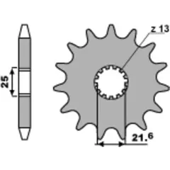 PBR Standard Stahlritzel vorne 518 - 630 für Kawasaki Z650, Z750, Z900 Suzuki GS1100, GS750, GSX1100