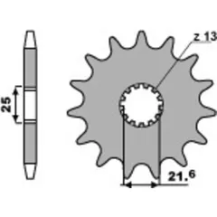 PBR Standard Stahlritzel vorne 566 - 530 für Suzuki, Husaberg, Husqvarna 566.15.18NC