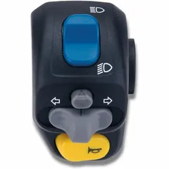 DOMINO Lenker-Schaltereinheit links Schwarz für: PEUGEOT SQUAB, TREKKER 50, HUPE, BLINKER, LICHT für Derbi, Rieju