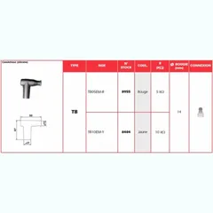 NGK Zündkerzenstecker Gelb - TB10EMY