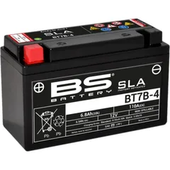 BS BATTERY SLA Wartungsfreie Batterie Werkseitig aktiviert - BT7B-4 für Ducati, Yamaha, MBK