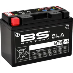 BS BATTERY SLA Wartungsfreie Batterie Werkseitig aktiviert - BT9B-4 für Yamaha, MBK, Kymco