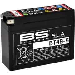 BS BATTERY SLA Battery Maintenance Free Factory Activated - BT4B-5 for Yamaha SR400, TT-R110, TT-R50 Suzuki AH50ADDRESS, AY50KATANA, DR-Z70