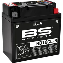 BS BATTERY SLA Battery Maintenance Free Factory Activated - BB16CL-B for Kawasaki KLF300BAYOU, KLF400BAYOU