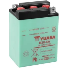 YUASA Battery Conventional without Acid Pack - B38-6A for Ducati SCRAMBLER350
