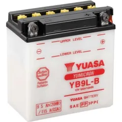 YUASA Battery Conventional without Acid Pack - YB9L-B for Honda REBEL250