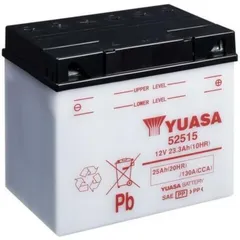 YUASA Battery Conventional without Acid Pack - 52515 for BMW 90S, K100LT, K100RS