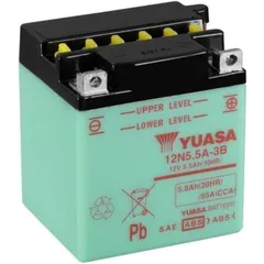 YUASA Battery Conventional without Acid Pack - 12N5.5A-3B for Yamaha RD125, RD400