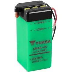 YUASA Battery Conventional without Acid Pack - 6N4A-4D for Yamaha XT200